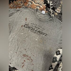 Vintage VTG destroyed Coors Light beer tee